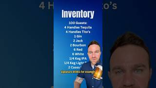 How much inventory to bring with your mobile bar for events #mobilebar