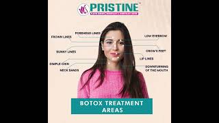 Botox Treatment Area/Benefits at Pristine Cosmesis.