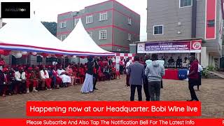 Happening now at our Headquarter. Bobi Wine live