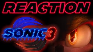 Sonic The Hedgehog 3 Movie TRAILER REACTION