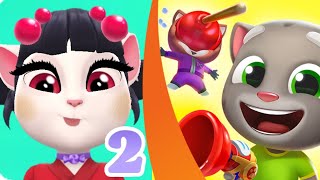 My Talking Angela 2 vs Tom Blast Park Gameplay