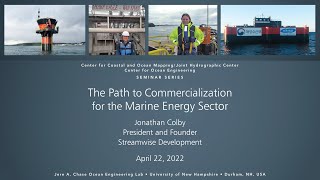 The Path to Commercialization for the Marine Energy Sector