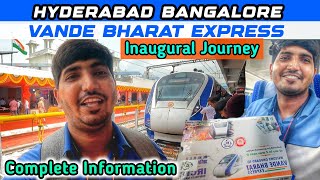 Hyderabad Bangalore Vande Bharat Express Inaugural Journey | Vande Bharat Express | YPR Vande Bharat