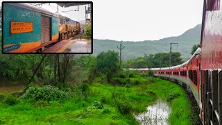 Monsoon Joyride ! Panvel Karjat Short Journey In 17613 Panvel - Nanded Express