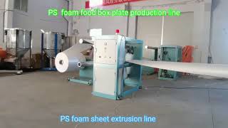 PS foam food box dispsoable plate tray dish bowl machine production line