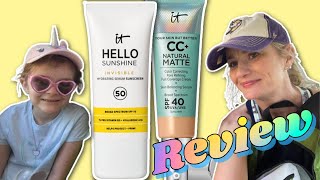 IT Cosmetics Hello Sunscreen and CC Cream Matte Wear Test Review 2024