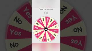 Buy A Lamborghini #shorts #spinthewheel