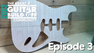 Stratocaster Build Ep 3 : Routing A Neck Pocket & Control Cavities #ggbo2023