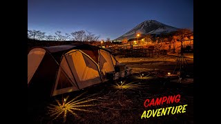 Camping ao lado do monte FUJI  Japan