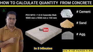 How to calculate cement sand and aggregate quantity in concrete | CEI