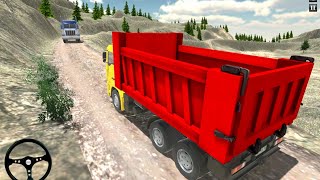 Mountain high risky driving ! Dumper driver  simulator games!  fairless driving on Hills road !#game