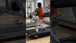 Nekoashi-dachi practicing in treadmill, kids don’t try , SSKF Dubai #karate #india