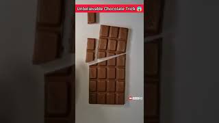 😱Chocolate🍫 trick video  #shorts Chocolate amazing trics👍  Chocolate lovers 😋😍