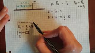 Aufgabe: Feder mit Energie und Reibung
