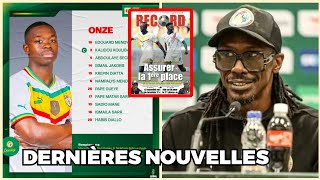 Sénégal Vs Guinée 🔥 11 De Départ, Nampalyse Titulaire, Objectif Des lions, Assurer La Première...