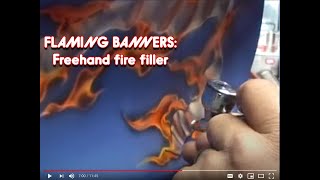 FLAMING BANNERS: Airbrushing Real Fire and Old School Banners with Mike Learn