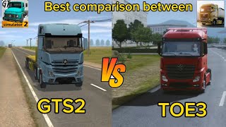 Best comparison between Truckers Of Europe 3 VS Grand Truck Simulator 2