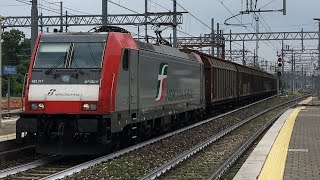 Treni di tutti i tipi alla stazione di Monza! Tra merci, eurocity e regionali!