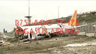 UM DIA APÓS O ACIDENTE COM BOEING 737-800 (TC-IZK) VOO PC 2193 PEGASUS AIRLINES