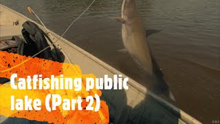 Public Lake Catfishing (Day 2 of 3) #catfishing #jugging