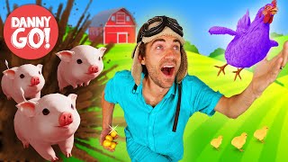 ¡Cerdos Sueltos! 🐷 Aventura de Animales de Granja | El Piso es Lava | Danny Go! Canciones para Niños