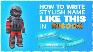 How To Write Stylish Name In Kuboom 🔥 #Кубум