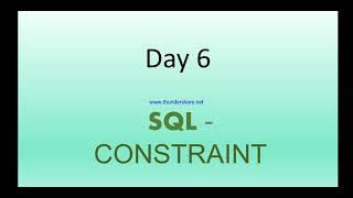 SQL tutorial for beginners in hindi | Day 6 - sql Constraints with example |Primary key |Foreign Key