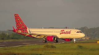 Landing Morning Batik Air di Bandar Udara Dominique Edward Osok - SORONG