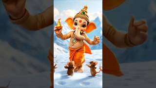 Shankar ji ka Damroo baje ✨❤️🙏|Ganpati Bappa Morya 🙏|Ganesha Dancing|Bal ganesh #ganesh #shorts