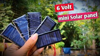 6 Volt mini solar panel Unboxing & Review