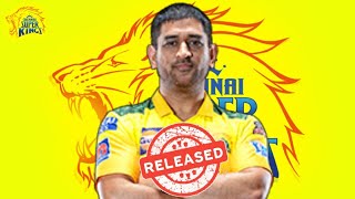 IPL 2022 MEGA AUCTION : MS DHONI RELEASED