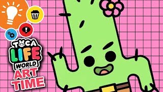 Inventing brand new Toca Life characters! How to draw Toca Life | ART TIME | Cactus Man