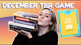 December TBR game | Books against humanity