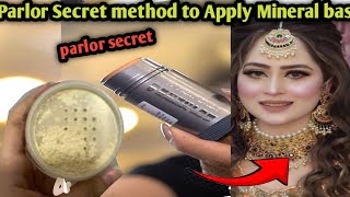 3 Parlor Secret Methods to Apply Mineral Base || How to use Powder base #bridalmakeup|SheShine