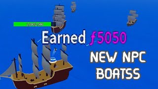 New NPC Boats Give FRAGMENTS?!?! Blox Fruit Roblox