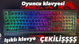 KLAVYE IŞIĞI NASIL AÇILIR??? IŞIKLI OYUNCU KLAVYESİ ÇEKİLİŞİ ⁉️