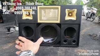 Vỏ thùng loa kéo 2 bass 30 + 1 sub 50 gửi bác Tâm ở Bình Dương. Đt: 0969 388 148