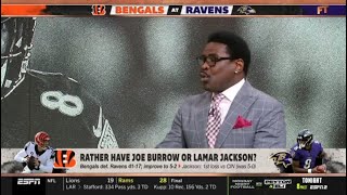 FIRST TAKE | Stephen A. & Michael Irvin WOW Joe Burow lead Bengals def. Ravens 41-17; improve to 5-2