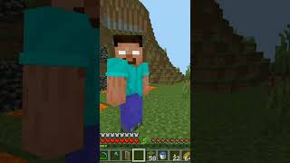 Herobine helped me in Minecraft 😶 #shorts #minecraft