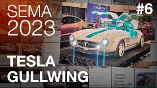 Tesla Model 3 Mercedes Ready!!  TESLA SWAPPED Gullwing 300sl Mercedes / #TeslaGullwing last episode