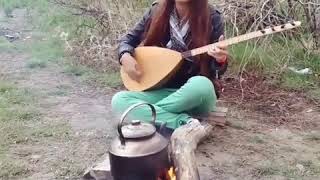 Kurdish girl singing nature song