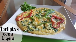 TORTIPIZZA CENA LIGERA POCAS CALORÍAS🐣