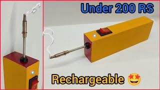 How To Make A Cordless Soldering Iron || DIY - Rechargeable Soldering Iron