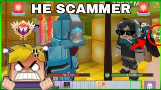 🚨 LOTTERY SCAM 🚨 NOOB SCAM ✅🗿 IN BLOCKMAN GO SKYBLOCK