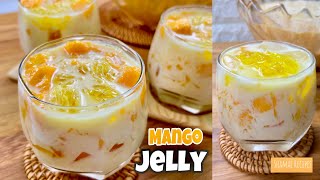 💯 Refreshing❗️Mango Jelly Summer Drinks at Home | Quick & Easy Dessert Idea