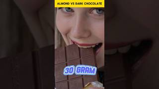 Dark Chocolate vs  Almonds | Food for Brain health | #facts #darkchocolate #almonds #health #shorts