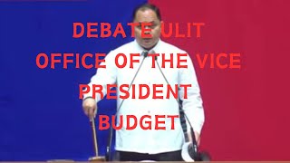 House plenary debates on the Office of the Vice President's 2025 budget