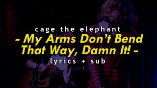 Cage The Elephant – My Arms Don’t Bend That Way, Damn It! Lyrics + Sub