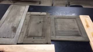 Sandblasted Alder Cabinets with Reclamation stain