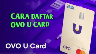 cara daftar OVO U CARD